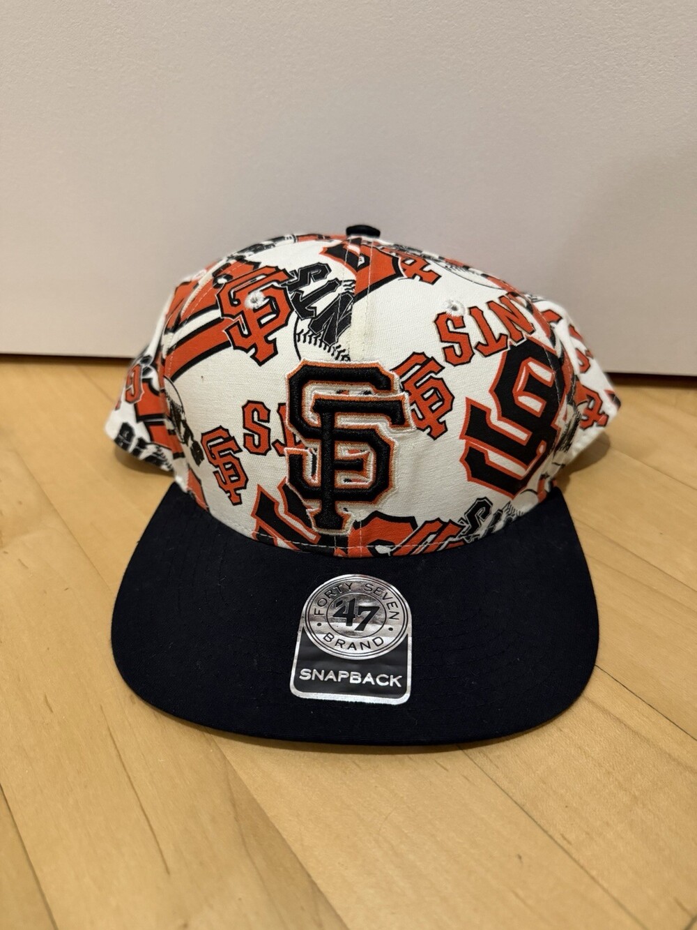 ’47 San Francisco Giants Snapback Hat Confetti Print Officially Licensed